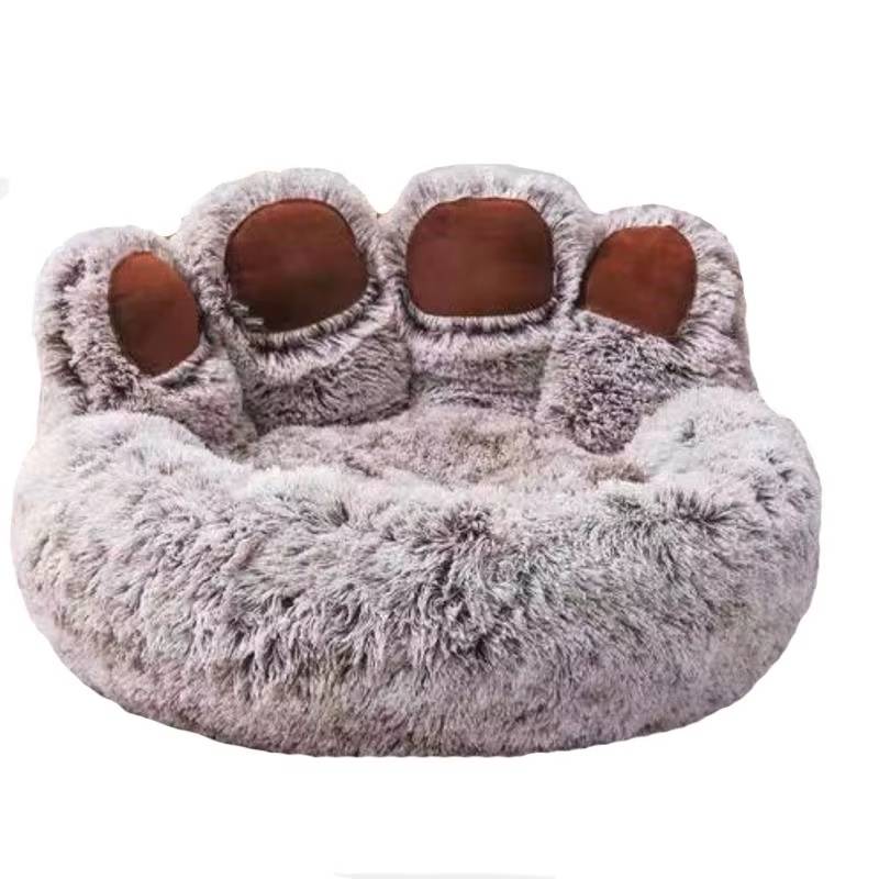 Hundeseng i myk plysj – koselig hundepute