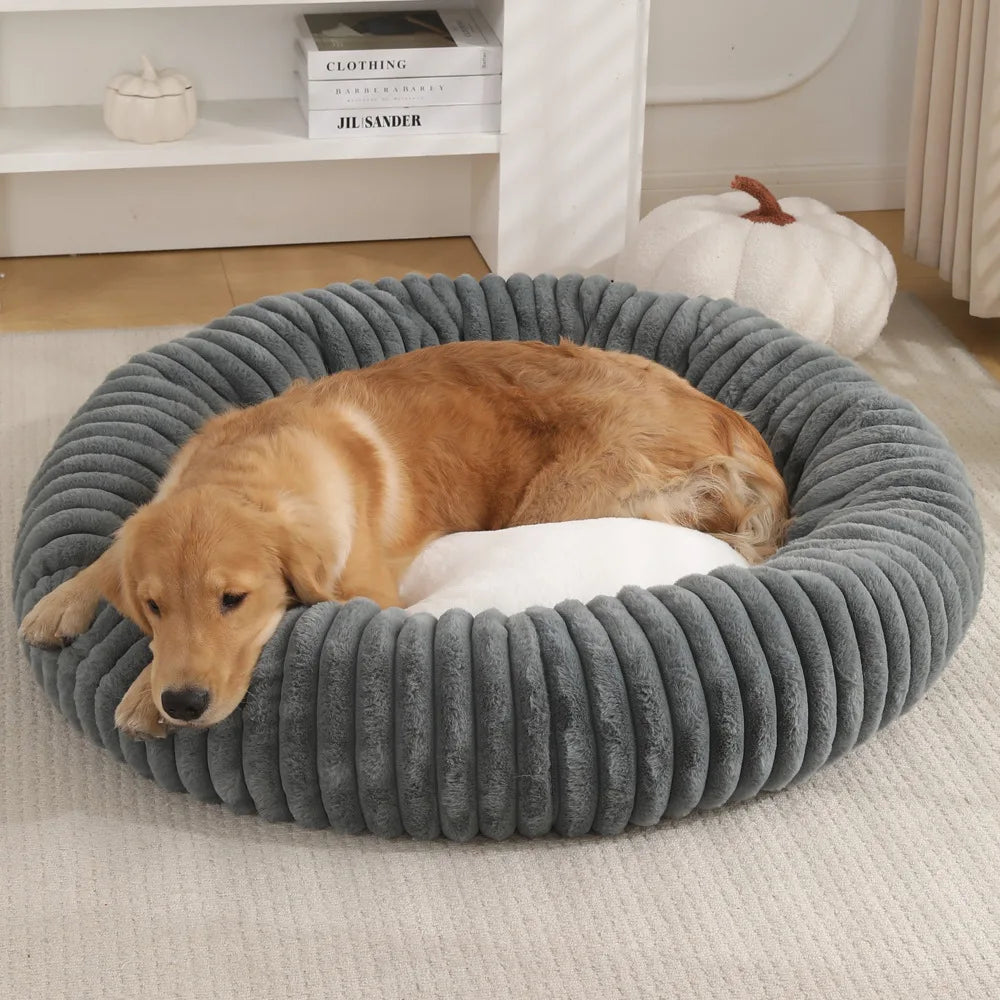 Hundeseng myk plysj ortopedisk for store hunder