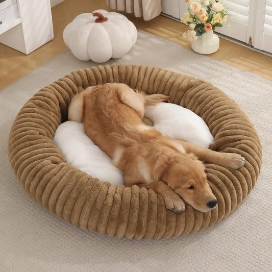 Hundeseng myk plysj ortopedisk for store hunder